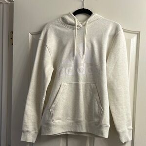 Adidas Cream Casual Sweater with Ribbed Cuffs